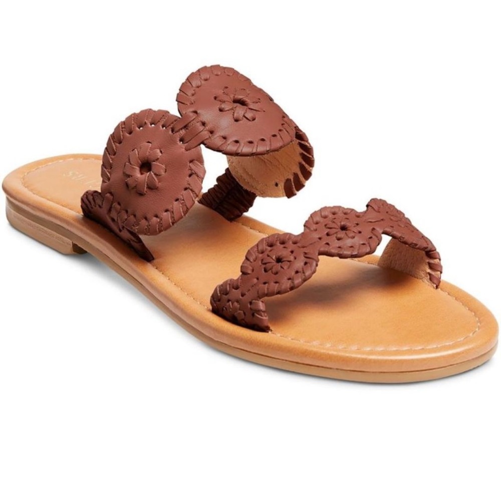 Jack Rogers Lauren II Sandal in Mocha NWB Size 8.5.